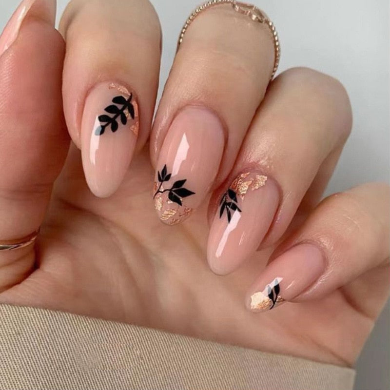 Fake Nails With stylish Decorations - Orchid Unique  Orchid Unique 