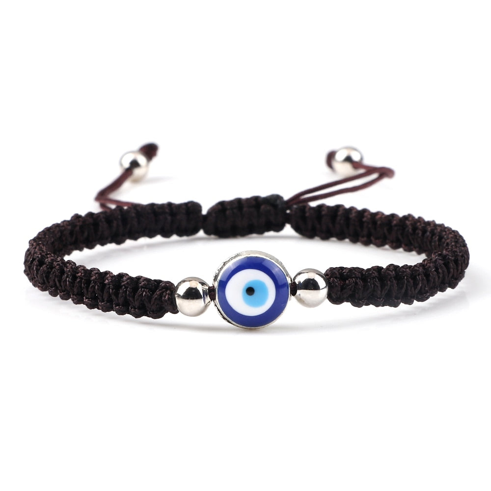 Evil Eye Braided Bracelet - Orchid Unique 