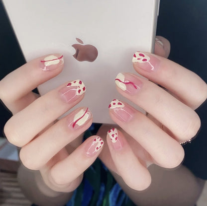 Cute Childlike Press on Nail Art - Orchid Unique 