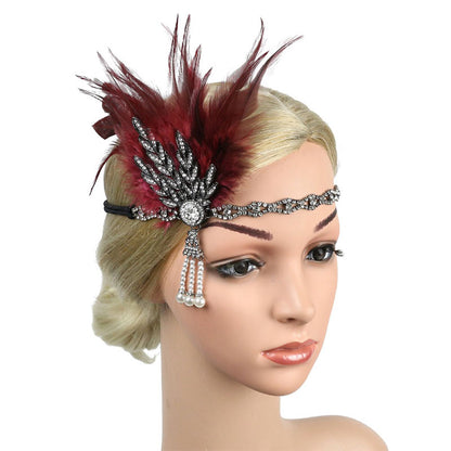 Feather Flapper Headband - Orchid Unique 