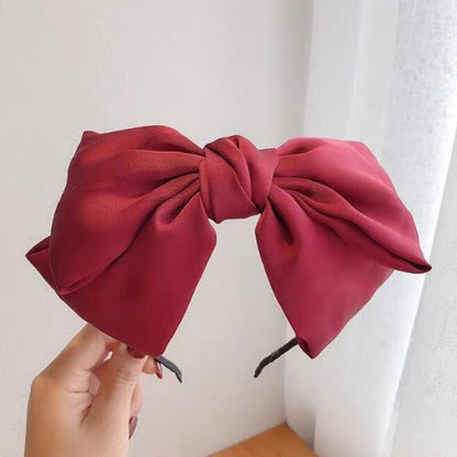 Big Bow Floral Shining Hair Band - Orchid Unique 