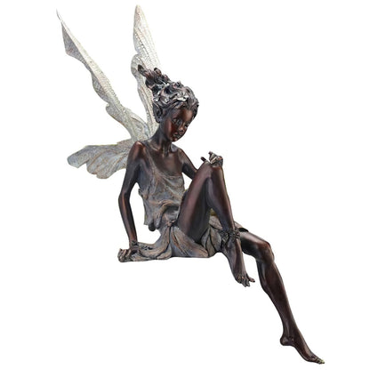 Sitting Fairy Statue - Orchid Unique 