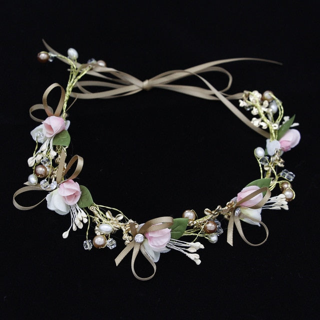 Spring Bohemian Pearl Crowns - Orchid Unique  Orchid Unique 