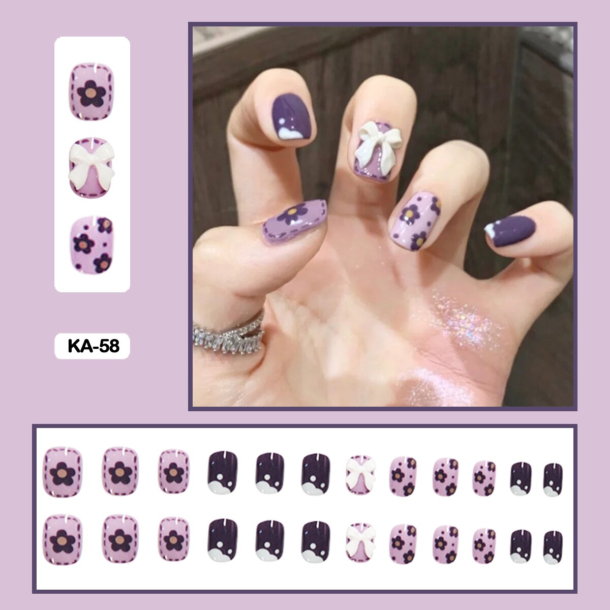 Fresh Summer Fairy Pattern Nail Art - Orchid Unique  Orchid Unique 