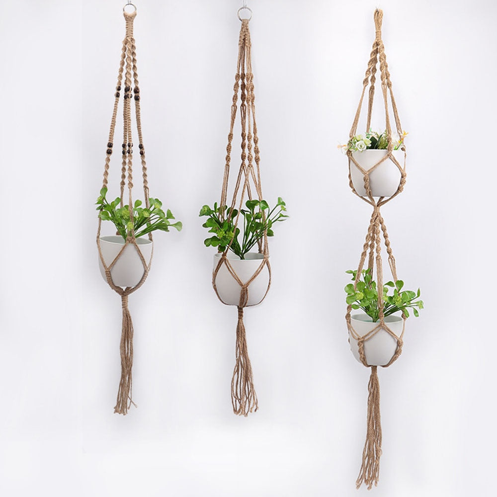 Handmade Macrame Plant Pot Hanger - Orchid Unique 