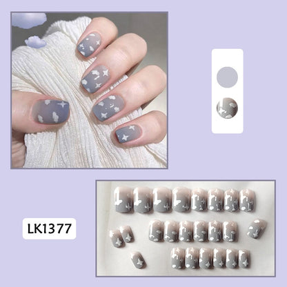 Cute Wearable Press On Nail Art - Orchid Unique 