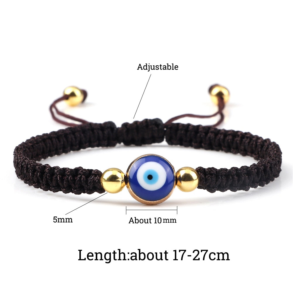 Evil Eye Braided Bracelet - Orchid Unique 