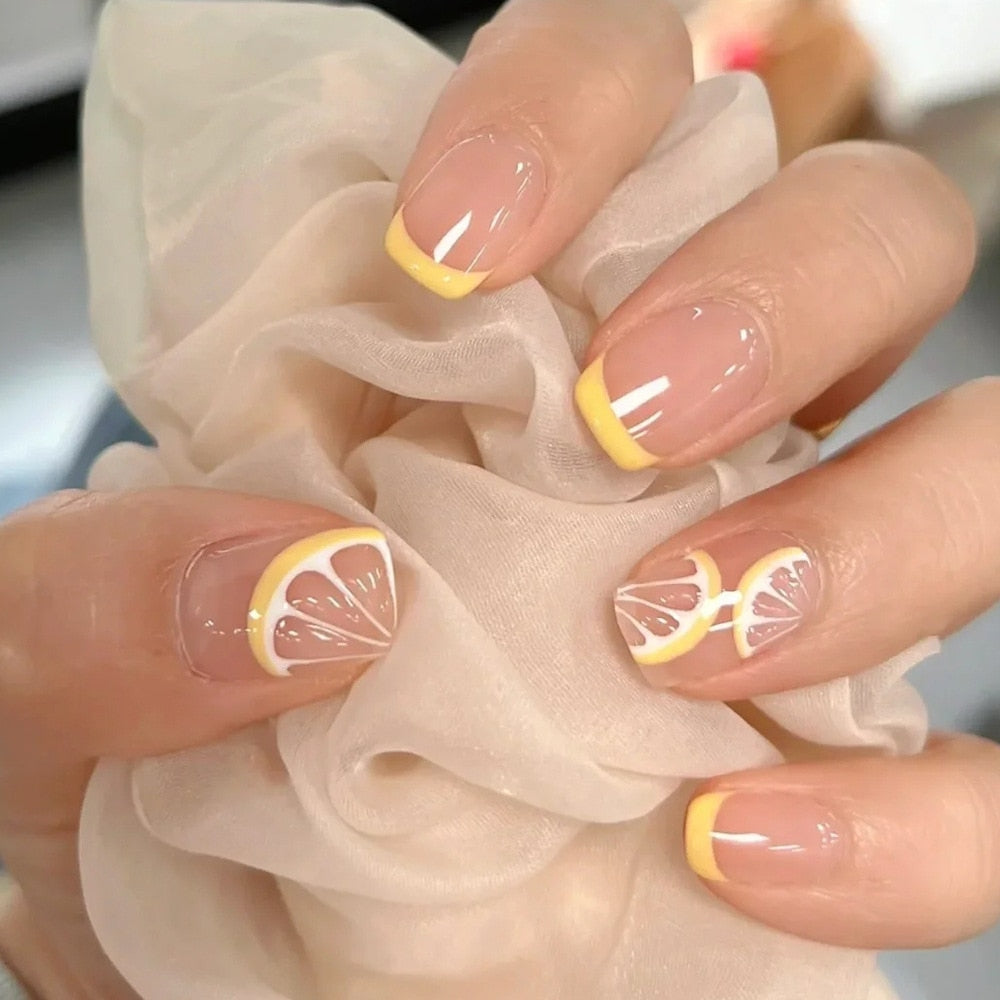 Short Wear Tips Nail False Patch - Orchid Unique  Orchid Unique 