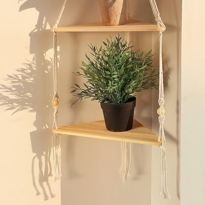 BOHO Floating Shelves Wood Stand - Orchid Unique 