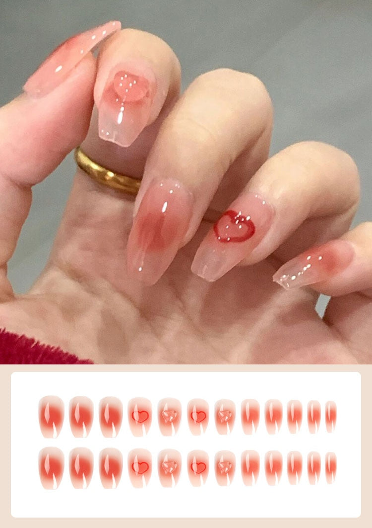 Jelly Press on Fake Nails - Orchid Unique  Orchid Unique 