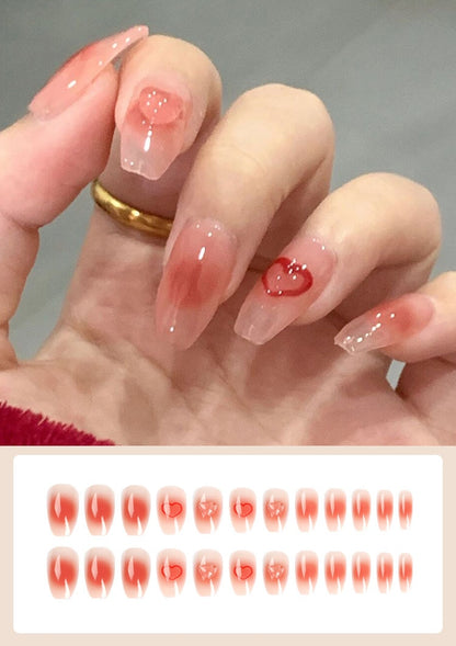 Jelly Press on Fake Nails - Orchid Unique 