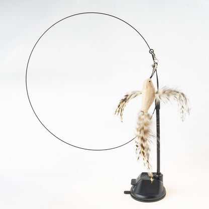 Handsfree Bird/Feather Cat Wand - Orchid Unique 