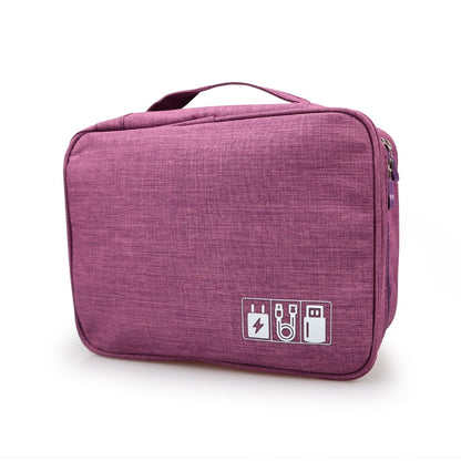 Travel Portable Digital USB Cable Bag - Orchid Unique 