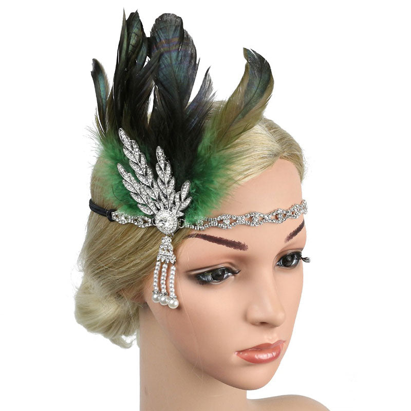 Feather Flapper Headband - Orchid Unique  Orchid Unique 