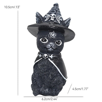 Kawaii Cute Magic Devil Black Cat For Desktop - Orchid Unique 