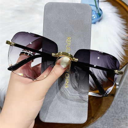 Frameless Square Sunglasses - Orchid Unique 